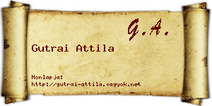 Gutrai Attila névjegykártya