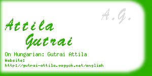 attila gutrai business card